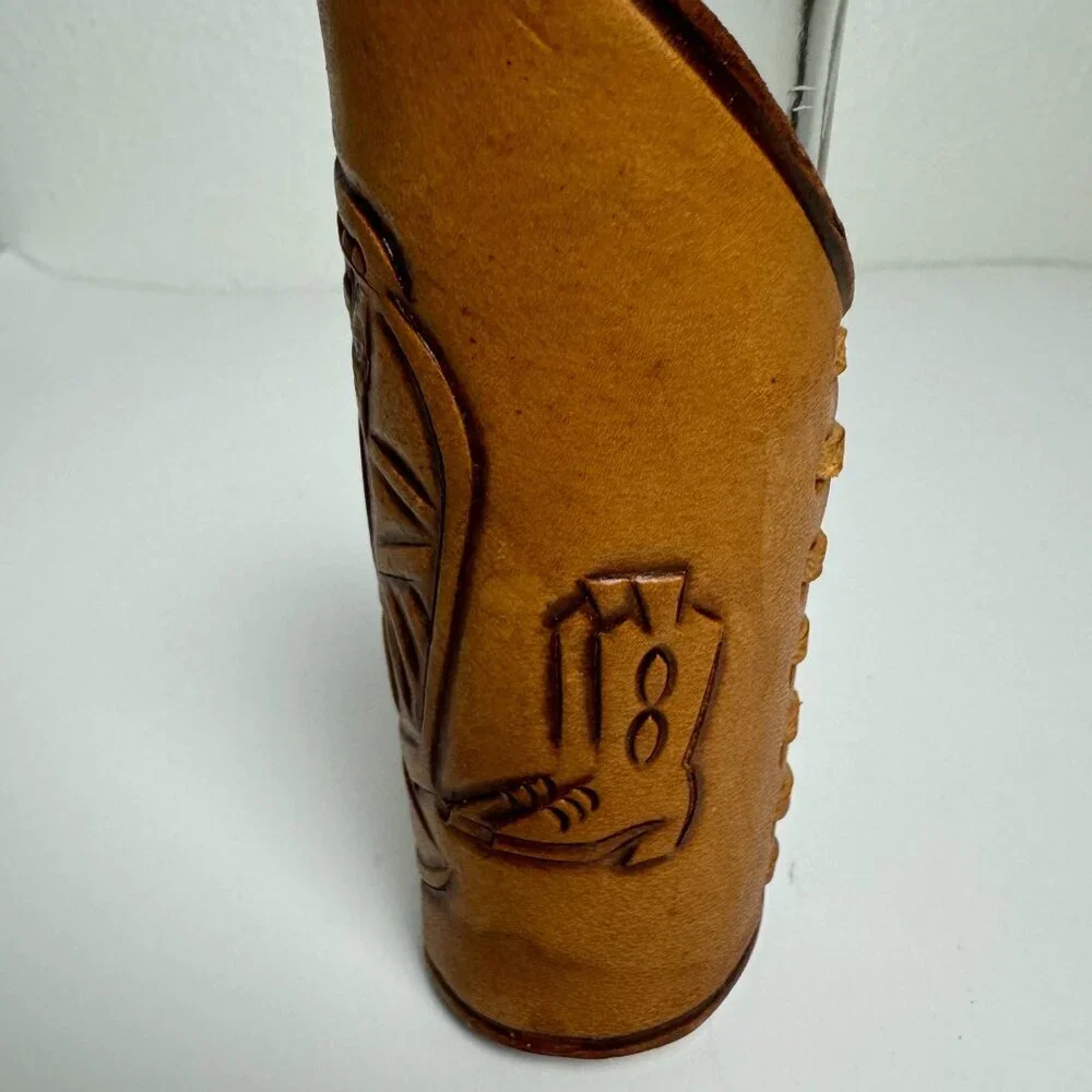 Durango Mexico Tequila Shot Glass Leather Wrapped 4